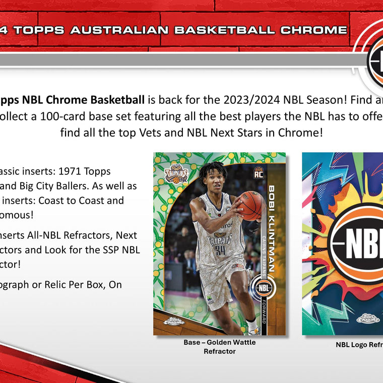 2023-24 Topps NBL Chrome Basketball Hobby Pack