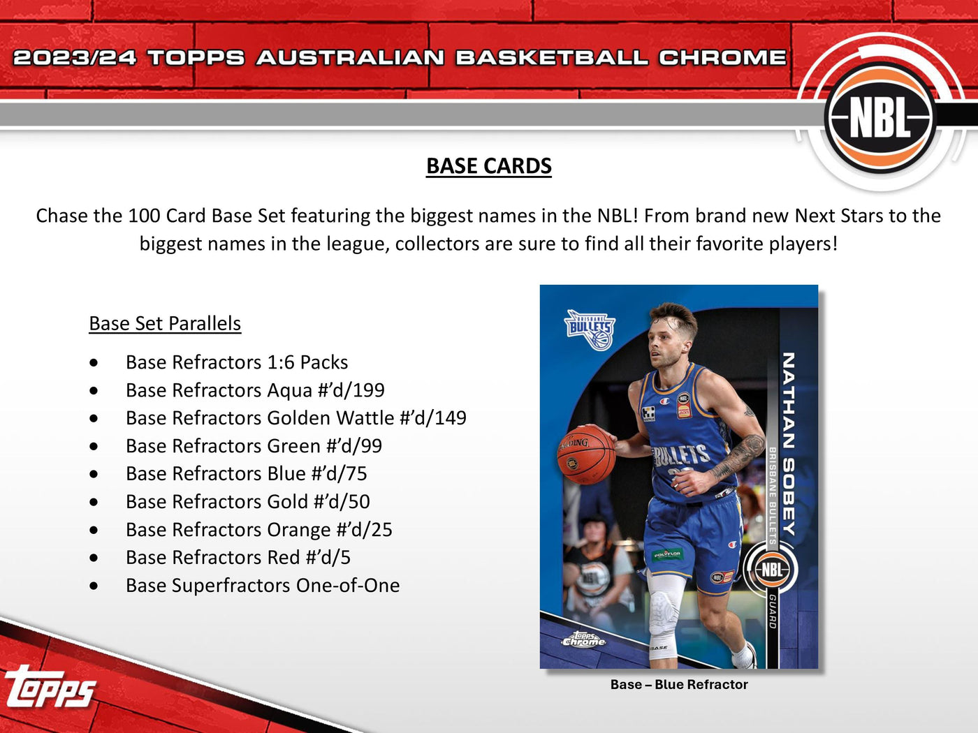 2023-24 Topps NBL Chrome Basketball Hobby Box