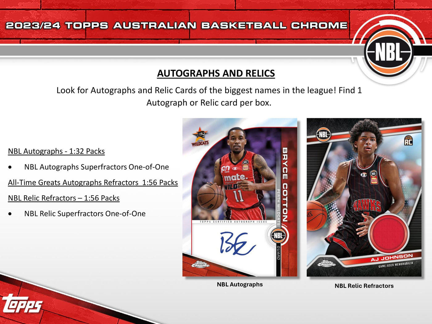 2023-24 Topps NBL Chrome Basketball Hobby Box