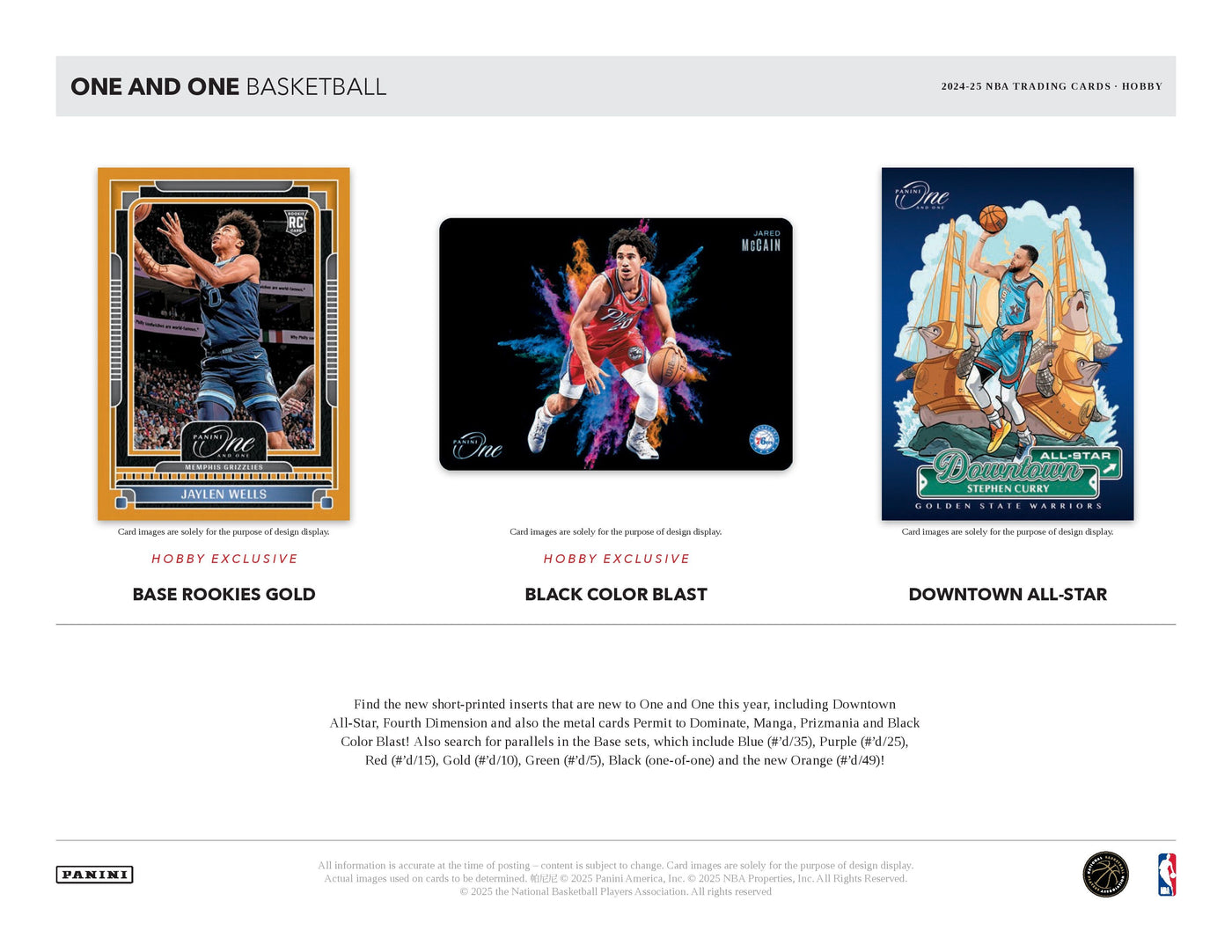 2024-25 Panini ONE AND ONE Basketball Hobby Box