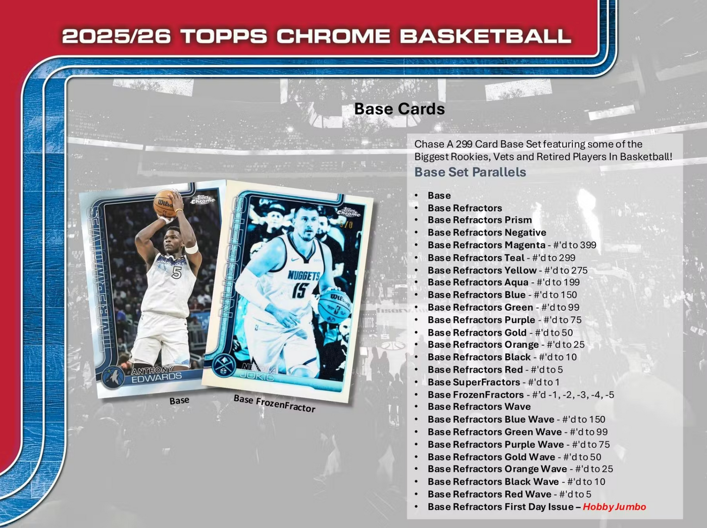 2025-26 Topps Chrome Basketball Hobby Box