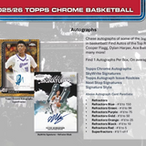 2025-26 Topps Chrome Basketball Jumbo Box