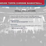2025-26 Topps Chrome Basketball Jumbo Box