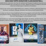 2025-26 Topps Signature Class Basketball Hobby Jumbo Box